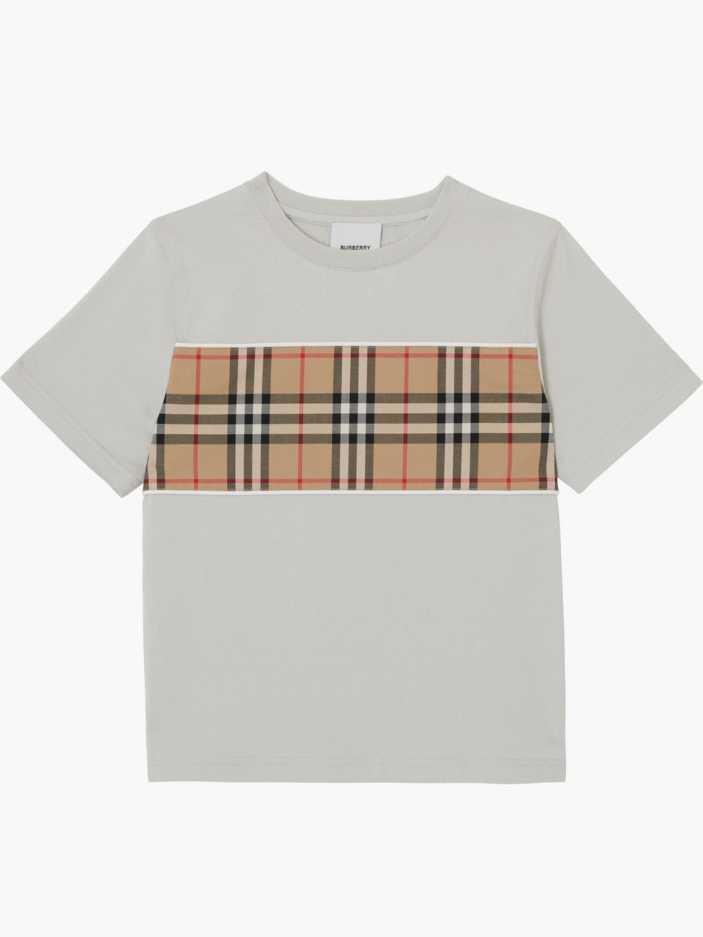 Burberry kids panel cotton shirt